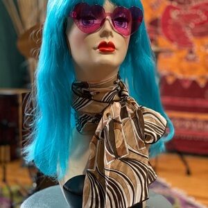 Vintage Anne Klein Art Deco scarf